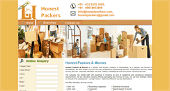 Desktop Screenshot of honestpackers.com