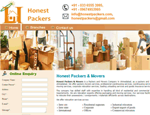 Tablet Screenshot of honestpackers.com